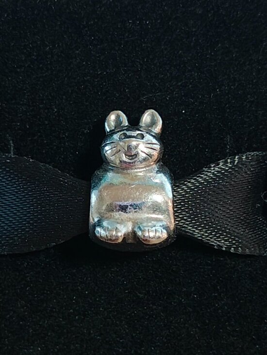 Pandora Jewelry - Authentic Pandora Kitty Charm – 790284 Sterling Silver Retired